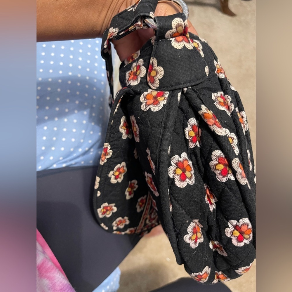 Vera Bradley Saddle Up Black Floral Bag - Picture 5 of 9